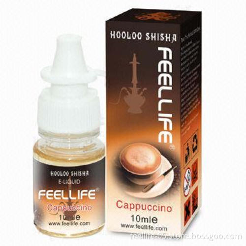 Shisha, E-Juice, Cappuchino Flavor, to Refill E-cigarette, E-Hooka or Real Hookah